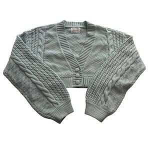 SABO Gabbi Knit Cardi in Pastel Blue